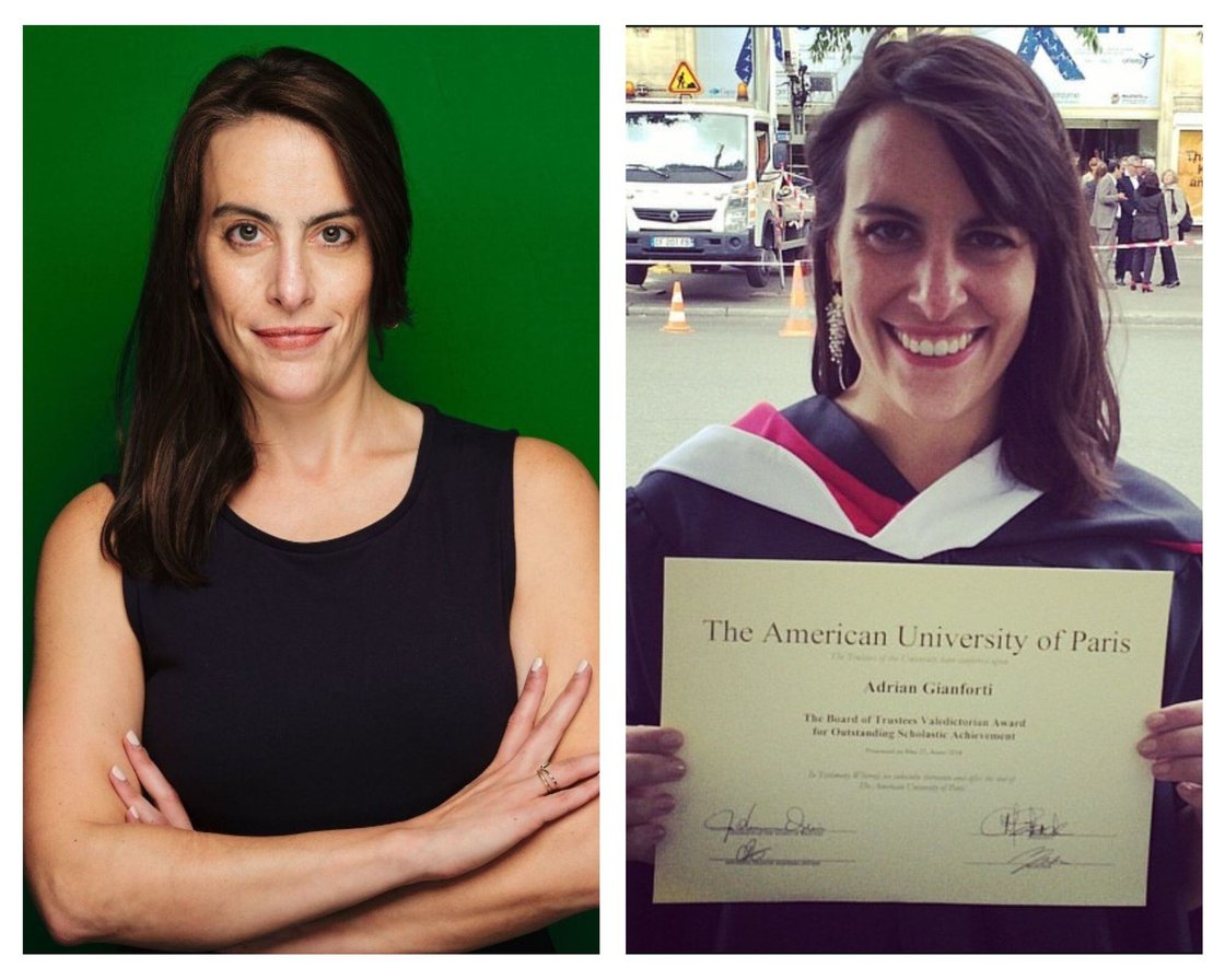 Adrian Gianforti headshot and graduation